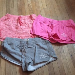Bundle of three pairs of Hollister Shorts